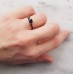 Λευκόχρυσο δαχτυλίδι μονόπετρο Κ14 με ζιργκόν